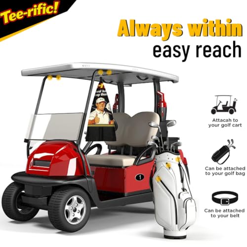 Golf Towel with Club Cleaning Bags & Ball Cleaner Pouch - 24x16"