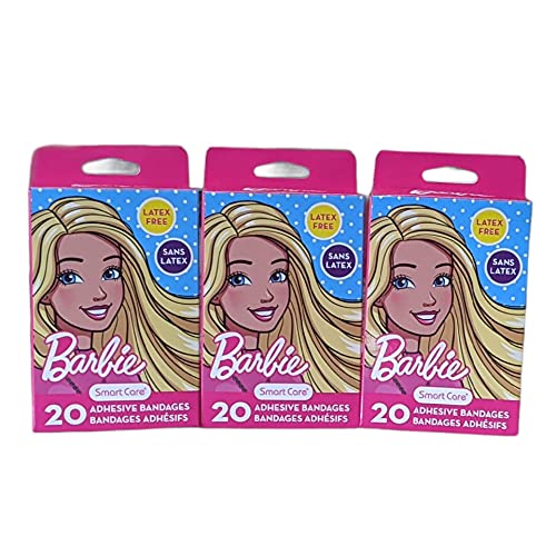 Barbie Themed Kids Adhesive Bandages - 60 Count Value Pack