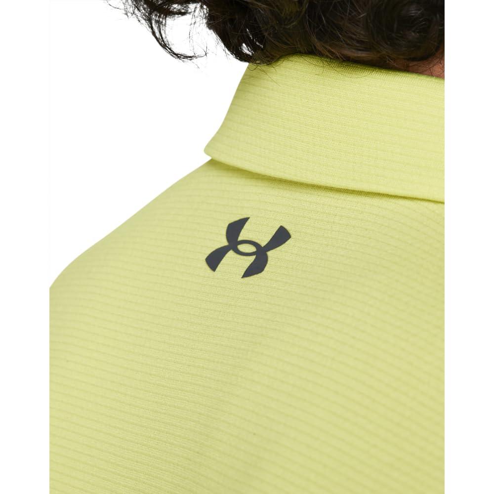 Under Armour Men's Tech Golf Polo, (727) Sonic Yellow / / Pitch Gray, X-Small