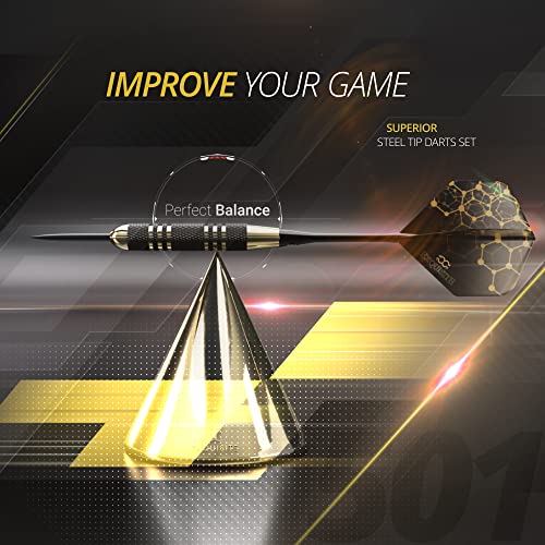 Professional Steel Tip Darts Set - Customizable Brass Barrels & Aluminum Shafts