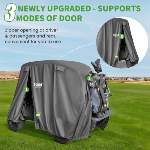 Heavy-Duty Golf Cart Cover for 2/4 Passengers - Grey