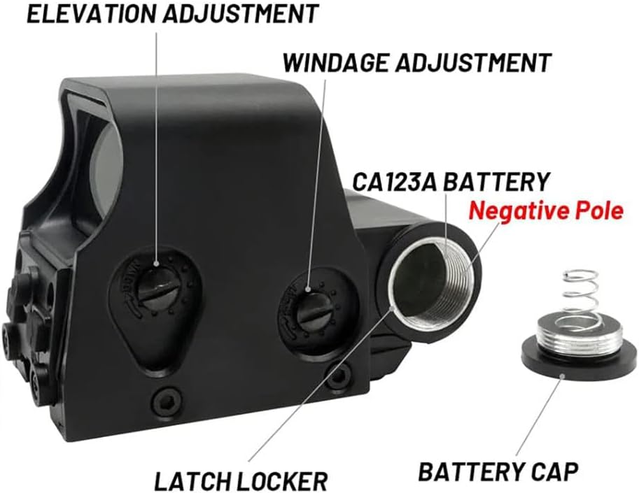 Metal 553 Red Green Dot Sight - 558 Holographic Reflex Optical Scope with NV Function & 20mm Rail Mount