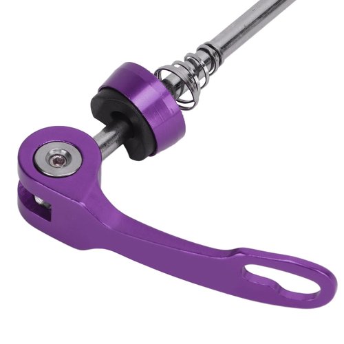 Entatial Bicycle Hub Bearing, Durable Bike Quick Release Skewer Lever for Mountain Bike for Cycling Road(Purple)