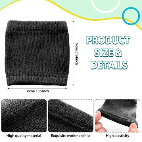 Haysandy Medium Black Dance Shoe Covers for Adults, 8 Pairs