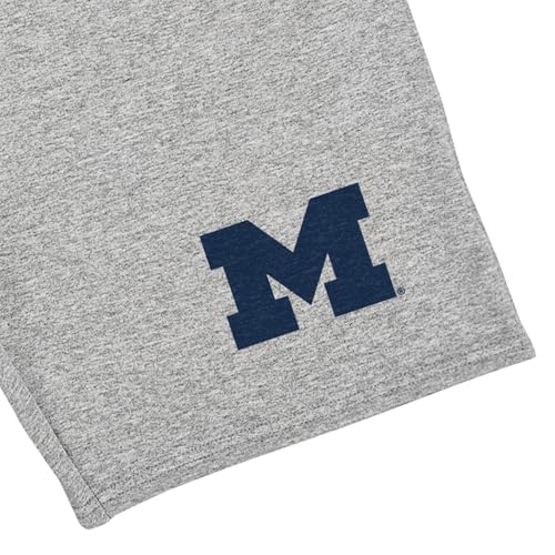Men's Athletic Sweat Shorts with Logo - University of Michigan, Large