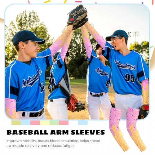 Ice Cream Drip Arm Sleeves - Classic Pink for Ages 13-18