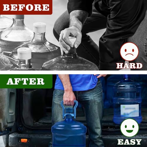 Ergonomic 5-Gallon Water Bottle Handle - 2 Pack, Non-Slip Design