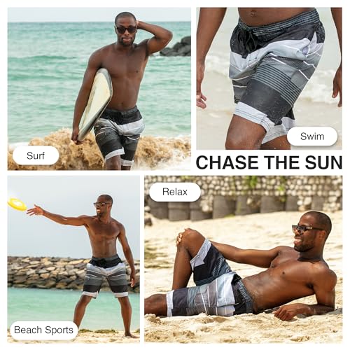 Men's Quick-Dry Swim Trunks with Cargo Pockets - XX-Large Echelon Black