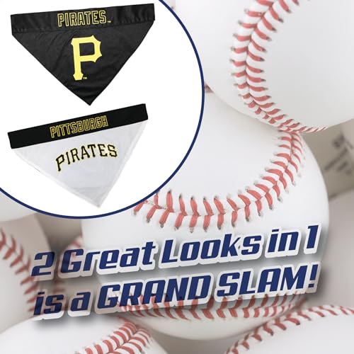 MLB Pittsburgh Pirates Reversible Pet Bandana - Small/Medium