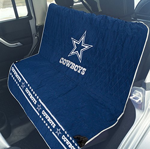 Dallas Cowboys Pet Car Seat Cover - 55 x 50 Inches, Waterproof