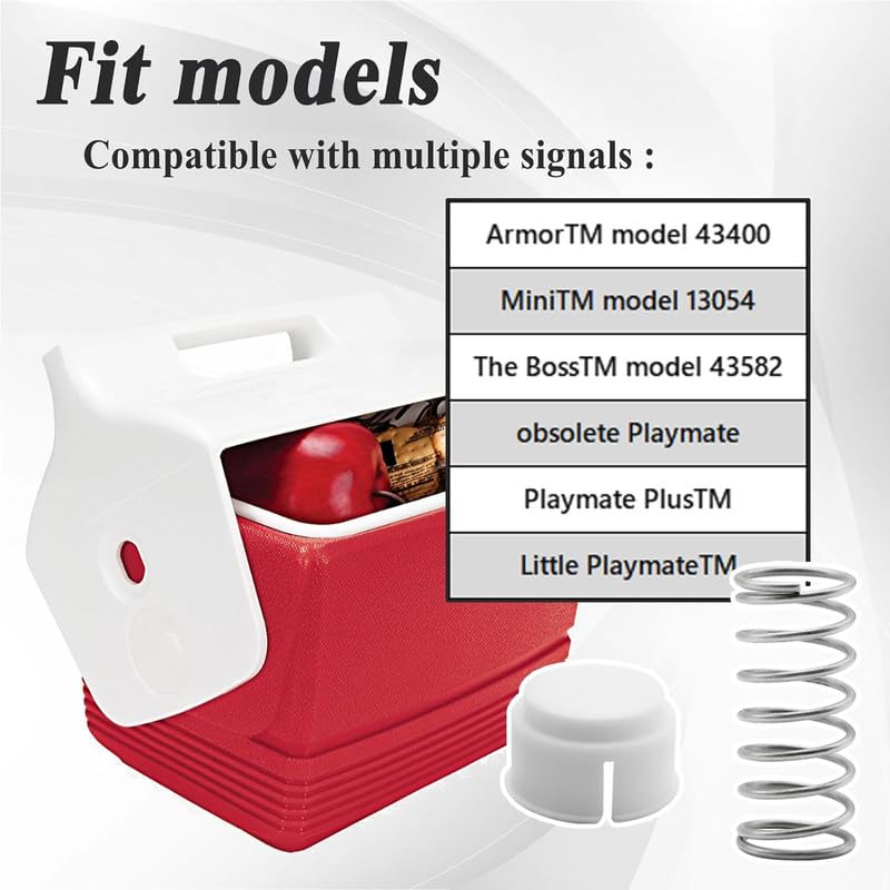 Cooler Replacement Kit - 4 Plastic Buttons & 4 Metal Springs