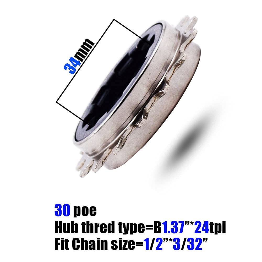 DRIFT MANIAC Single Speed Freewheel 16t BMX 30 Point Engagement Threaded