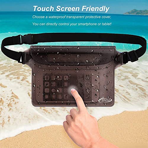 Waterproof Fanny Pack with Touch Screen Pouch for Travel
