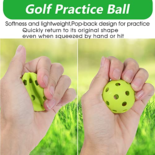Soft Plastic Golf Balls for Training - 12 Pack - 42mm