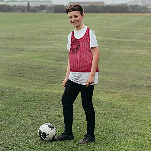 12-Pack Youth Scrimmage Vests - Lightweight Practice Jerseys