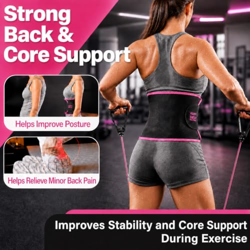 Waist Trainer for Men & Women - Neoprene Sauna Sweat Band - Medium