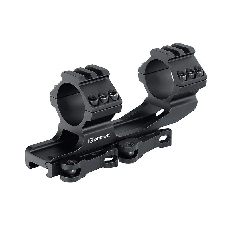 ohhunt Scope Mount 30mm 1 inch QD Quick Release Picatinny Scope Mounts 1.42 inch Center High Black