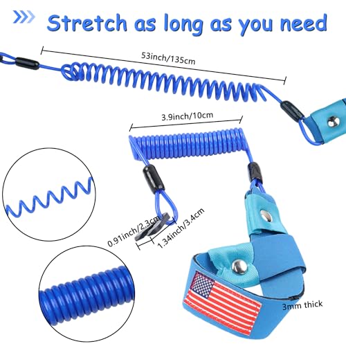 Yamaha Jet Ski Kill Switch Lanyard - Blue With US Flag