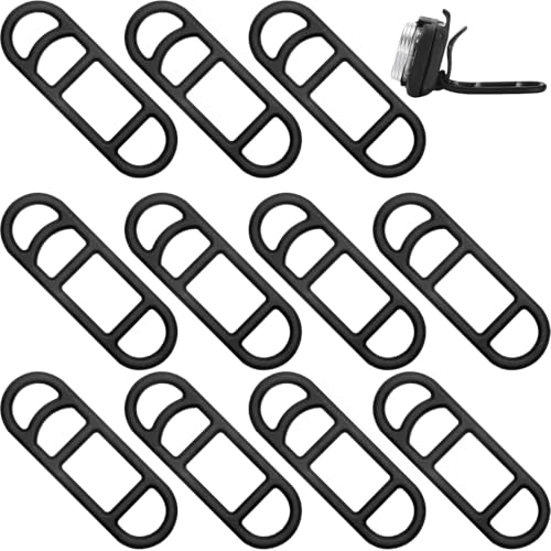12 Pcs Silicone Bike Light Mount Straps - Durable and Easy to Use