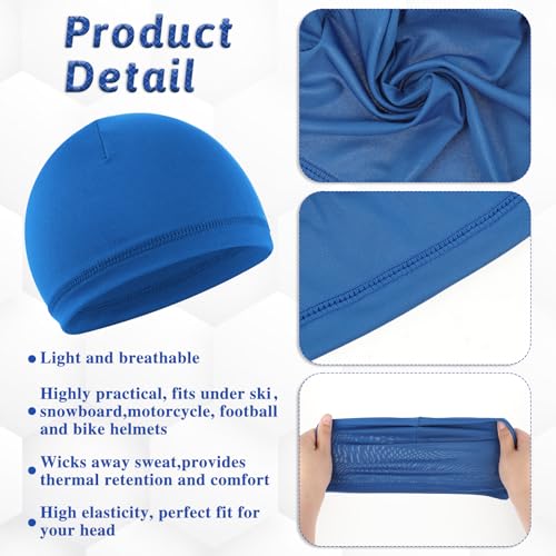6-Pack Skull Caps for Men - Lightweight Stretchy Beanie Set