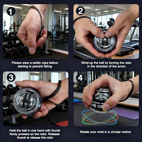 Torque Ball Hand Exerciser with Auto-Start & LCD Counter