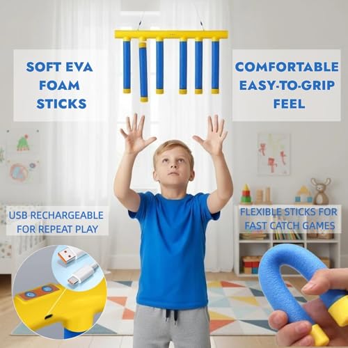 Catch Sticks Game - Adjustable Speed Hand Eye Coordination Toy