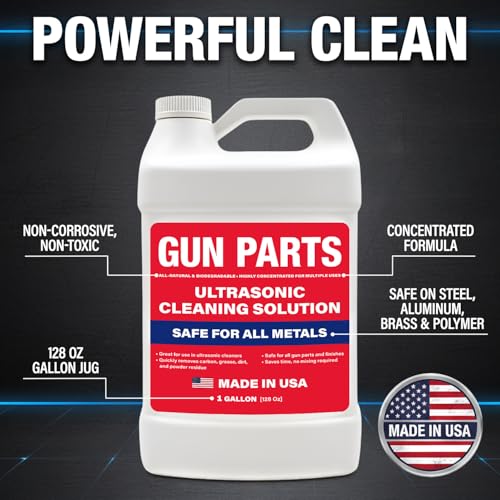 Samorillo Ultrasonic Gun Cleaning Solution - Concentrated 8-Gallon Formula for Firearm Maintenance