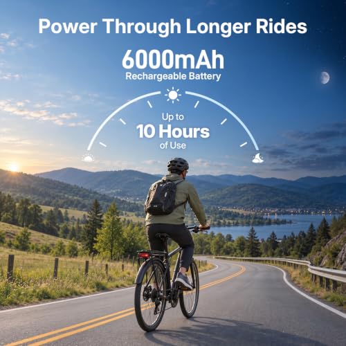 FEISIKE Bike Mirror Camera with 4.3'' Display, 145° Wide-Angle, 3X Zoom, Night Vision – Rear View Monitor for Cycling