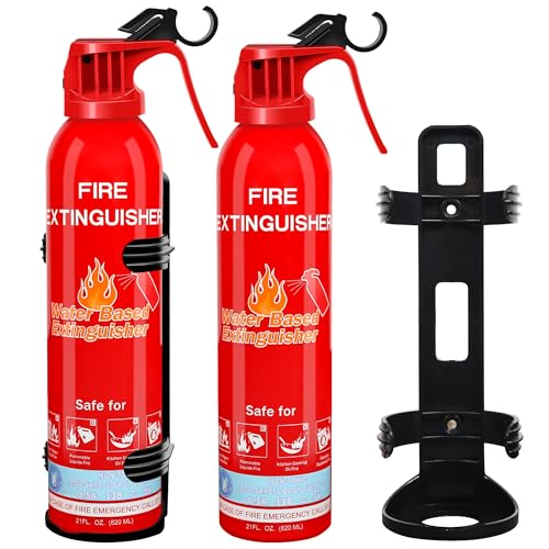 Fire Extinguisher for Home, Car, Kitchen, Vehicle, Boat, Garage, Portable A, B, C, K Class Fire Extinguishers with Mount, Emergency Survival Extinguisher, Easy Access, Versatile Fire Protection