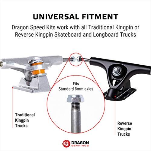 Skateboard Spacer, Washer, and Axle Nut Speed Kit - Silver