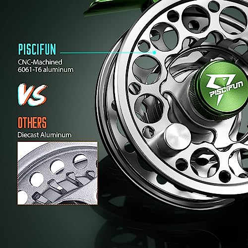Piscifun Sword Fly Reel CNC Machined Aluminum 5/6wt Gunmetal