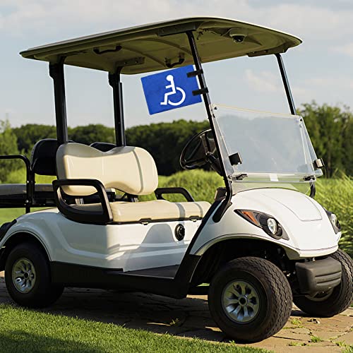 Handicap Golf Cart Flag with Velcro Strap - 8.26" x 5.9"