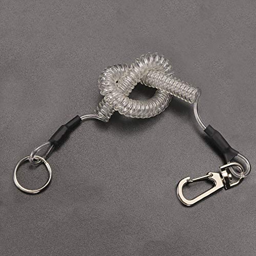 Retractable Fishing Coil Lanyard - Transparent Color