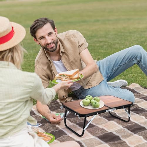 Nagpew Portable Folding Camping Table with Carry Handle, Lightweight & Sturdy