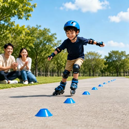 30 Mini Soccer Cones for Agility Training and Sports Drills