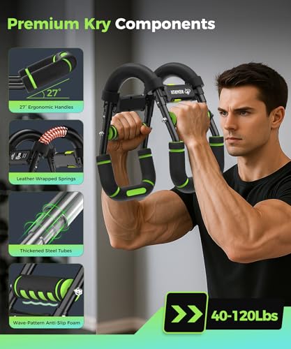 REN RUI Green Pro Twister Arm Trainer for Chest & Upper Body Workout