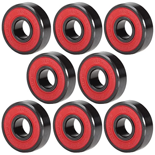 FUSHIBEARING 608RS Skateboard Bearings 8x22x7mm ABEC-9 Sealed High-Speed 8 Pack