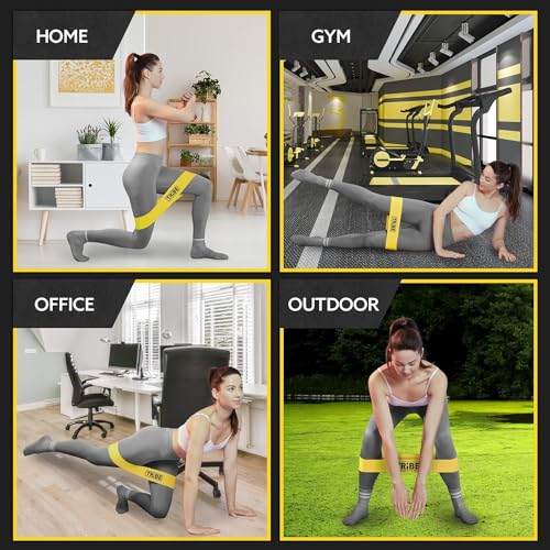 Fabric Resistance Bands Set - 5 Levels for Legs & Glutes