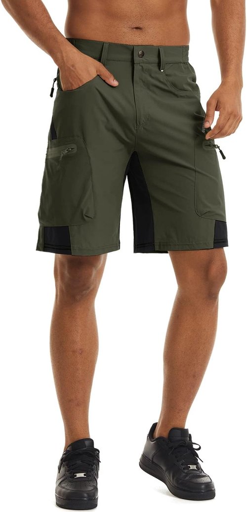 CRYSULLY Men's Hiking Cargo Shorts - Lightweight, Quick-Dry Design | 5 Pockets for Convenience