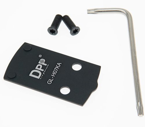 DPP Titanium Adapter Plate for Glock 43X/48 MOS | M4 Thread Holes for Holosun 407K/507K