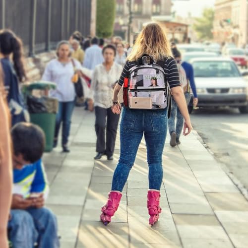 Clear Stadium Backpack - Small, 12x11x6, Black