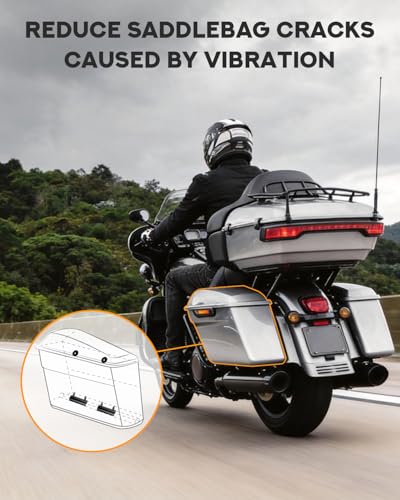 PBYMT 2014-2023 Harley Saddlebag Rubber Grommets & Support Cushions Mounts (4x Grommets + 4x Cushions)