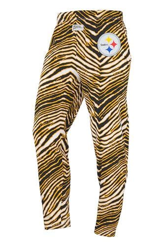 Pittsburgh Steelers Zubaz NFL Z88 Pants - Unisex X-Large Zebra