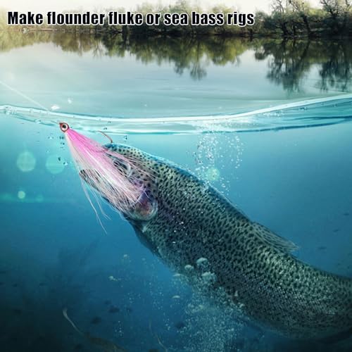 JSHANMEI 5pcs Colorful Clouser Minnow Fly Fishing Flies for Saltwater & Freshwater Fish