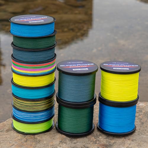 Superpower Braided Fishing Line - Abrasion Resistant, Zero Stretch