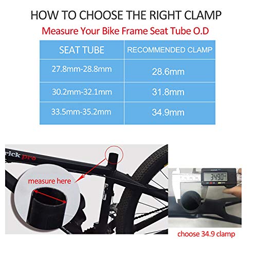 Aluminum Alloy Bike Seat Post Clamp - Silver, 28.6mm