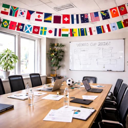 48 Countries Flag Banner for World Cup 2026 Decorations