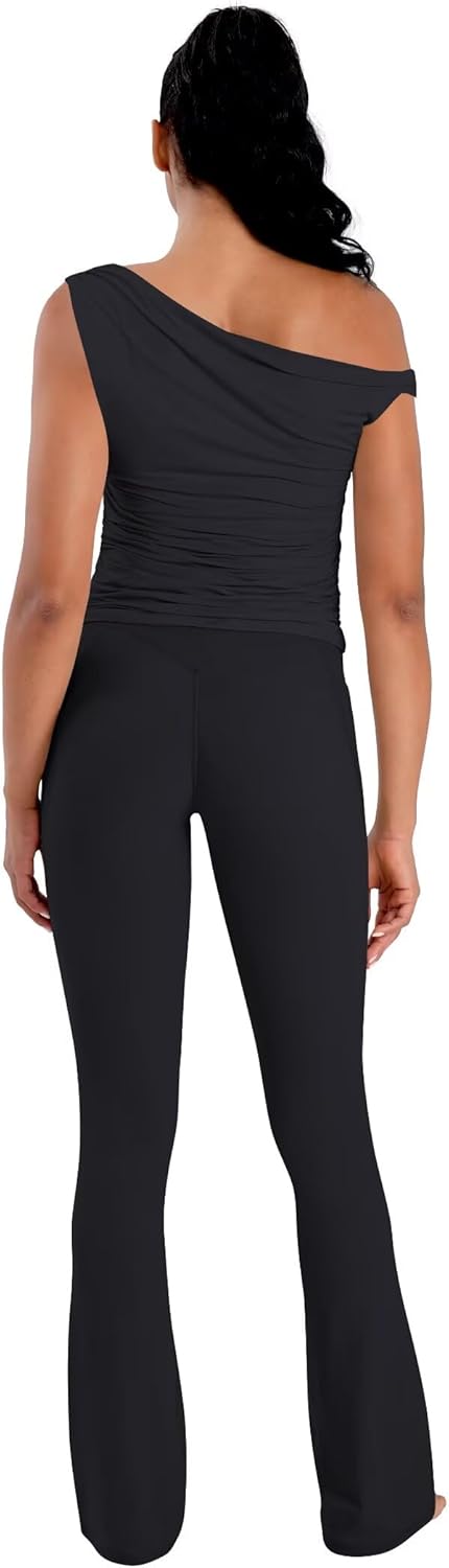Sunzel Flare Leggings for Women - Hidden Butt Lifting, Tummy Control | Comfortable with Pockets