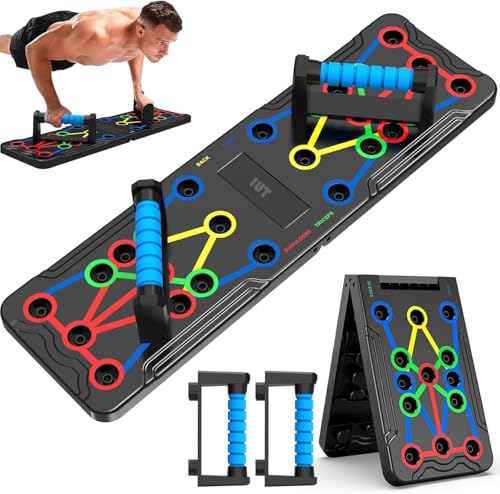 15-in-1 Push Up Board - Multi-Functional Home Workout Equipment - Black