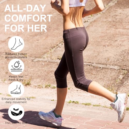 Low Cut No Show Athletic Ankle Socks - 8 Pairs Multicolor